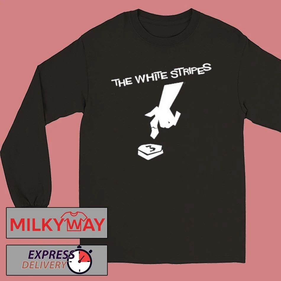 Button to Button The White Stripes Hardest T-Shirt