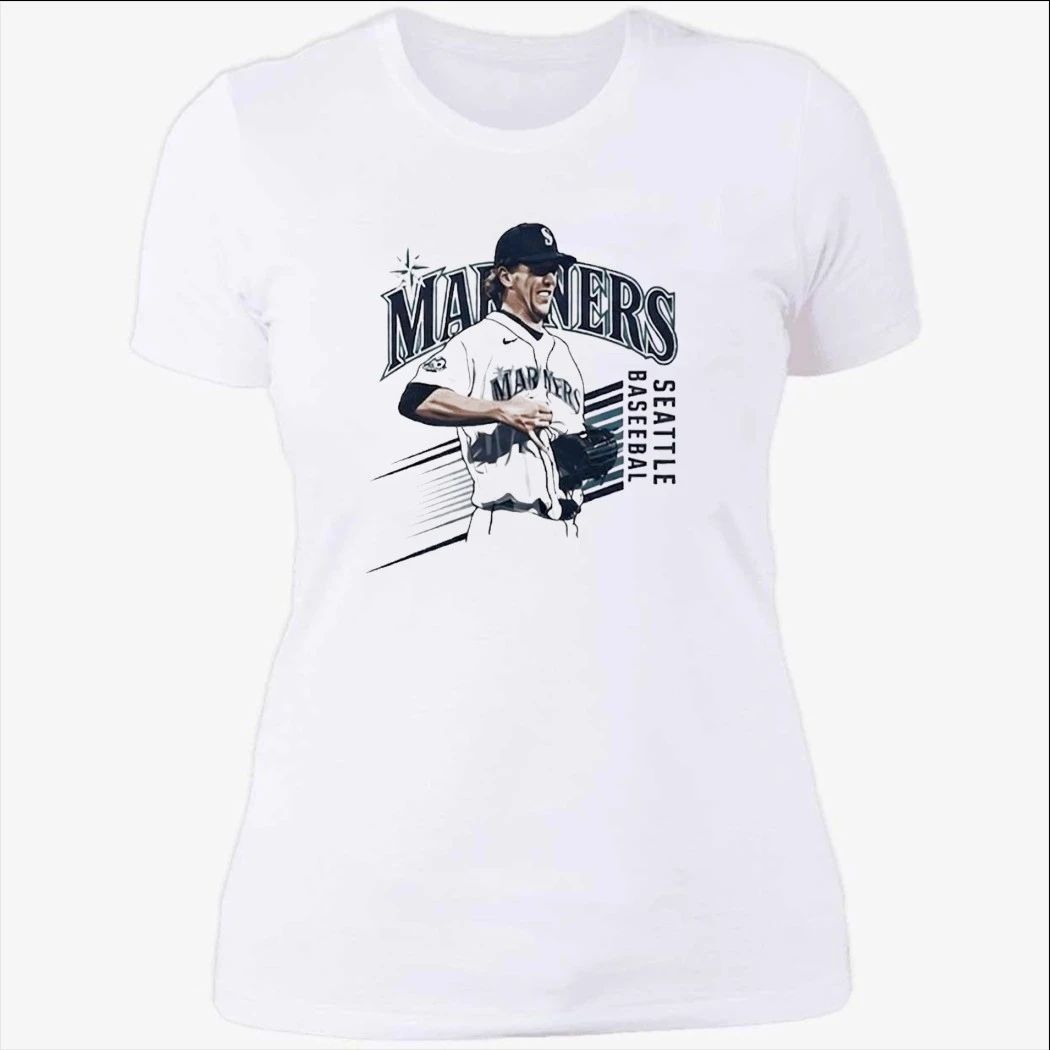 Mariners Logan Gilbert Baseball Pitcher Catches Ball In Shirt