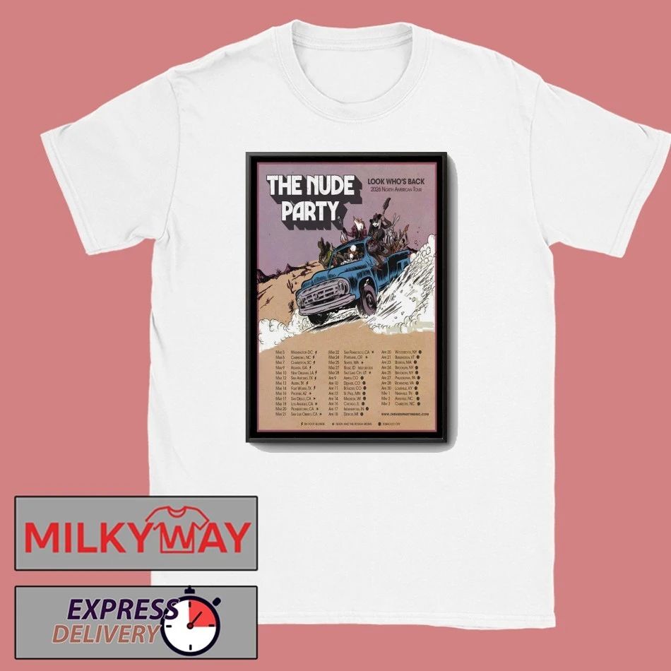 The Nude Party Fall Tour 2026 Poster shirt