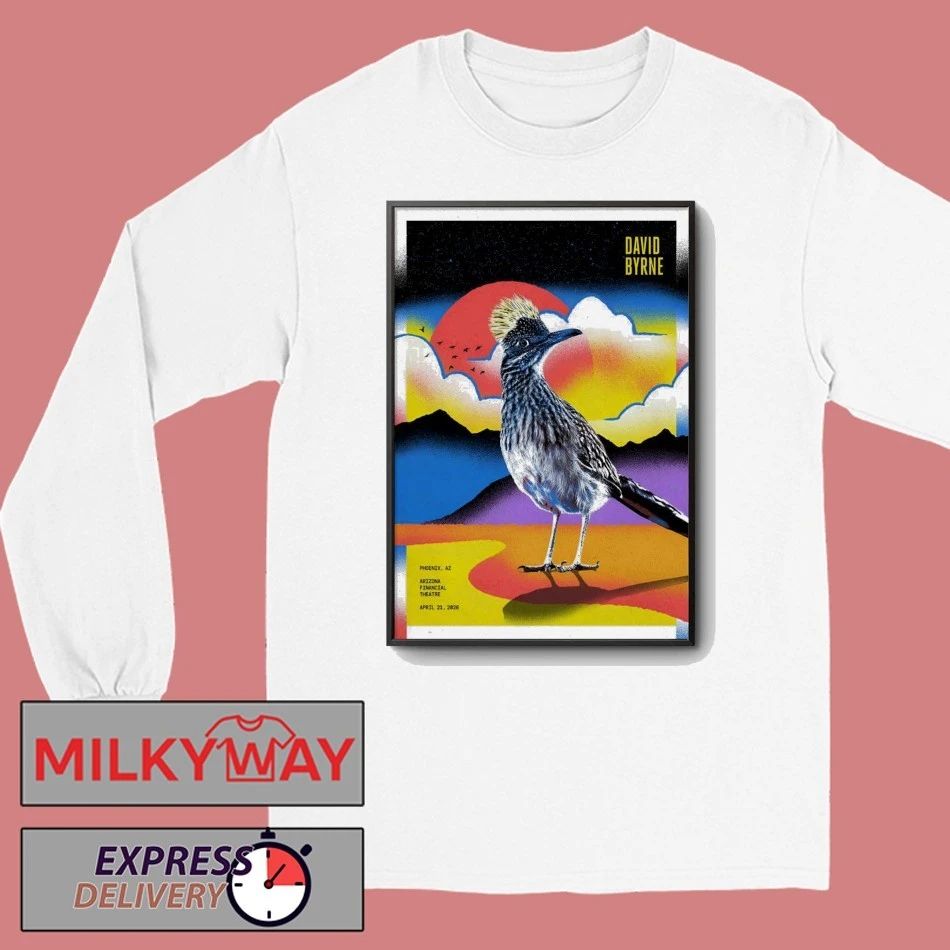David Byrne In Phoenix AZ On Apr 21 2026 Tour Poster shirt