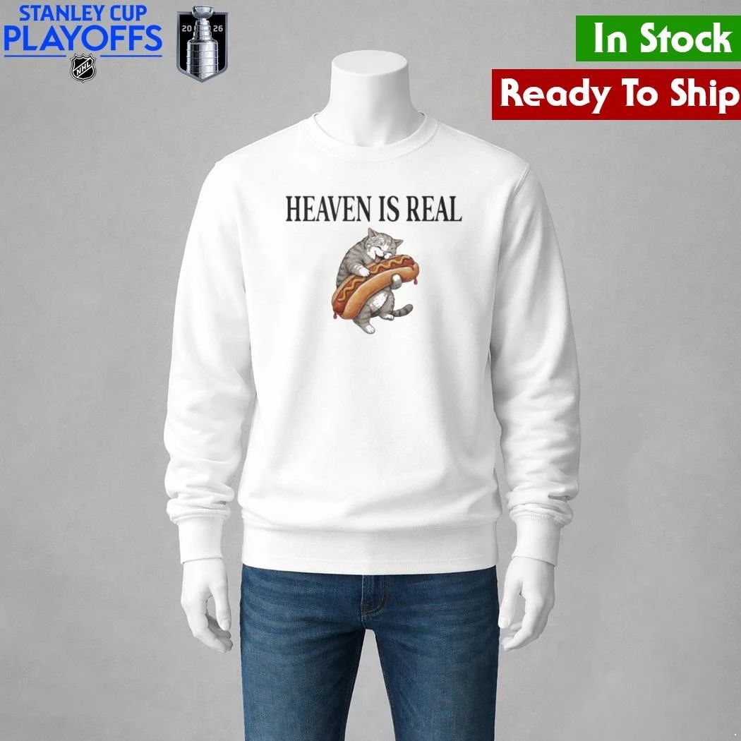 Cat Hotdog Heaven Is Real Shirt