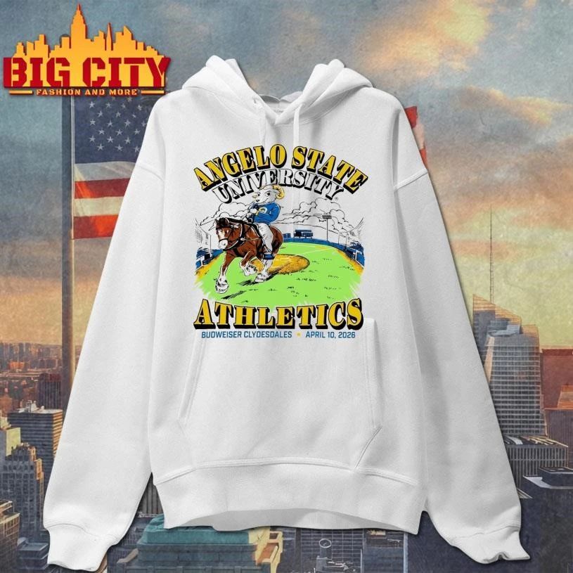 Angelo State University Athletics Budweiser Clydesdales April 10 2026 Classic Shirt