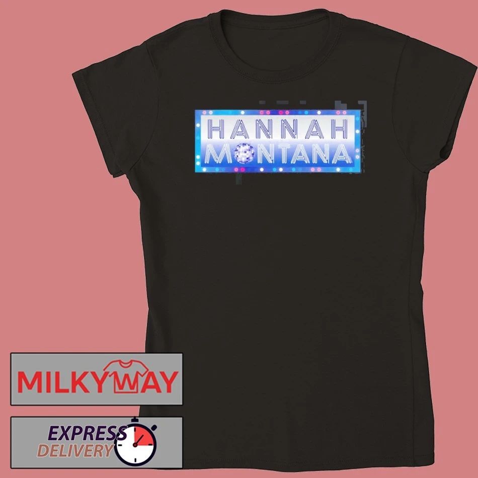 Hannah Montana 20 Years Anniversary Disco Lights Billboard Logo T-Shirt