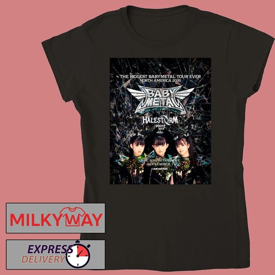 Babymetal The Biggest Babymetal Tour Ever World Tour 2026 Schedule Tour Dates Shirt