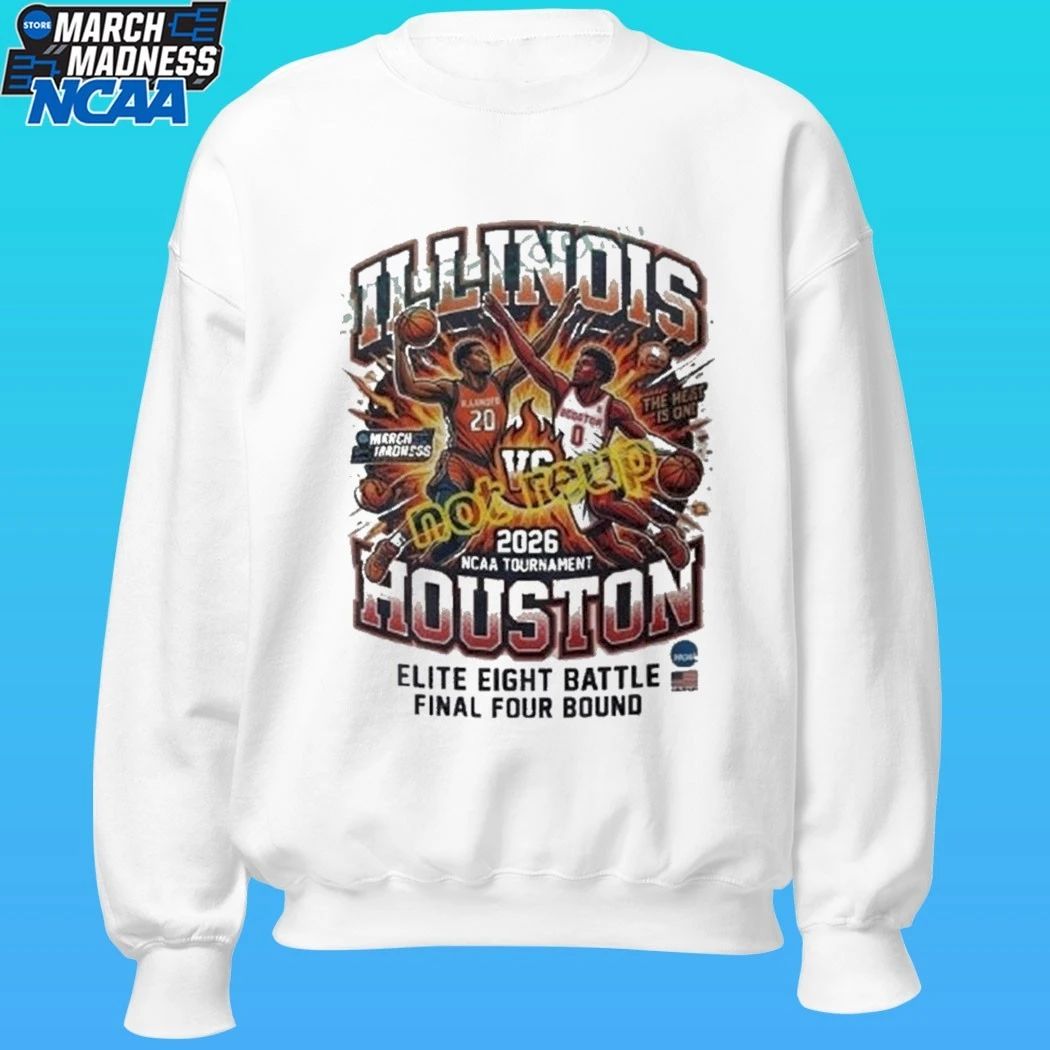 Illinois Vs Houston 2026 Ncaa Sport Elite Eight Battle Final Four Bound Shirt