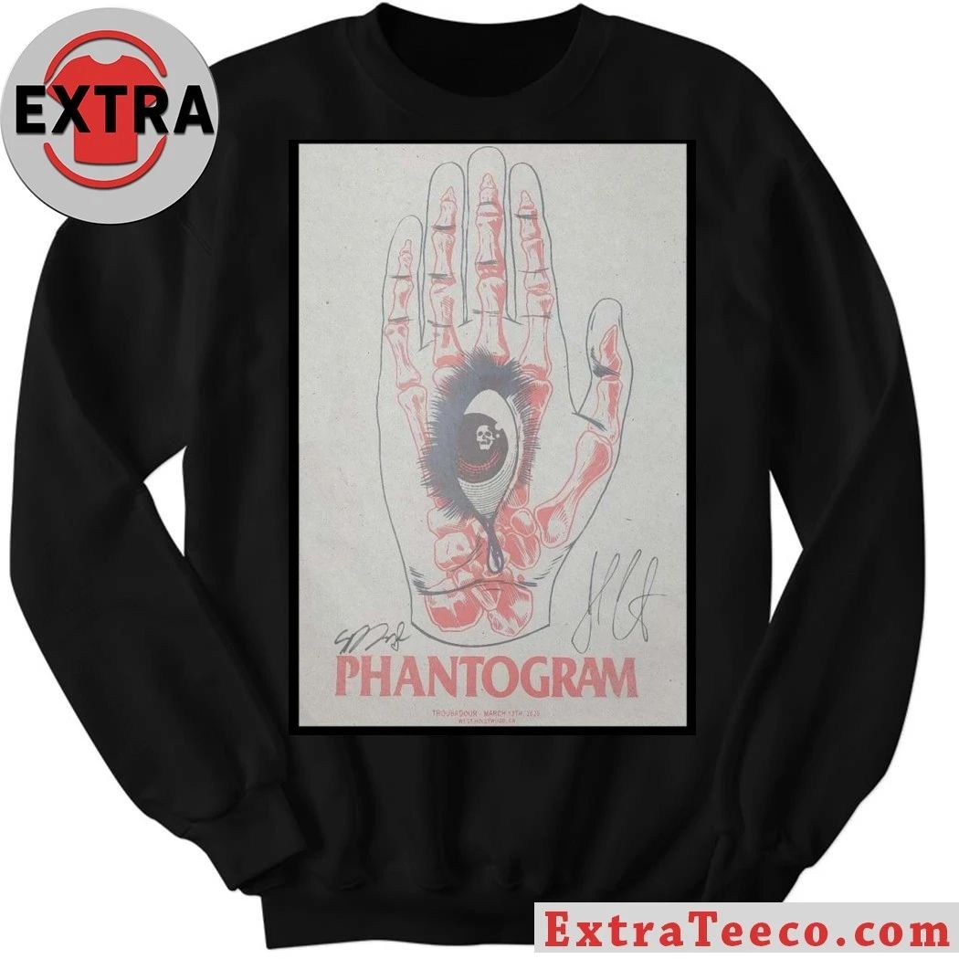 Original Mar 13 2026 PHANTOGRAM Signed Poster West Hollywood CA Shirt