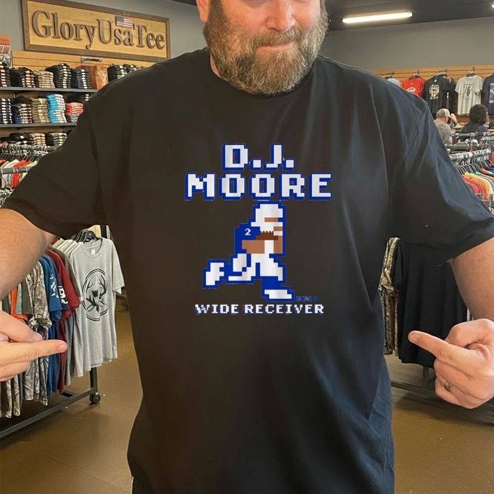 D.J. Moore Retro Baller Wide Receiver Shirt