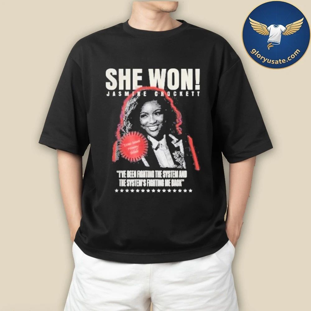 She Won Jasmine Crockett Shirt
