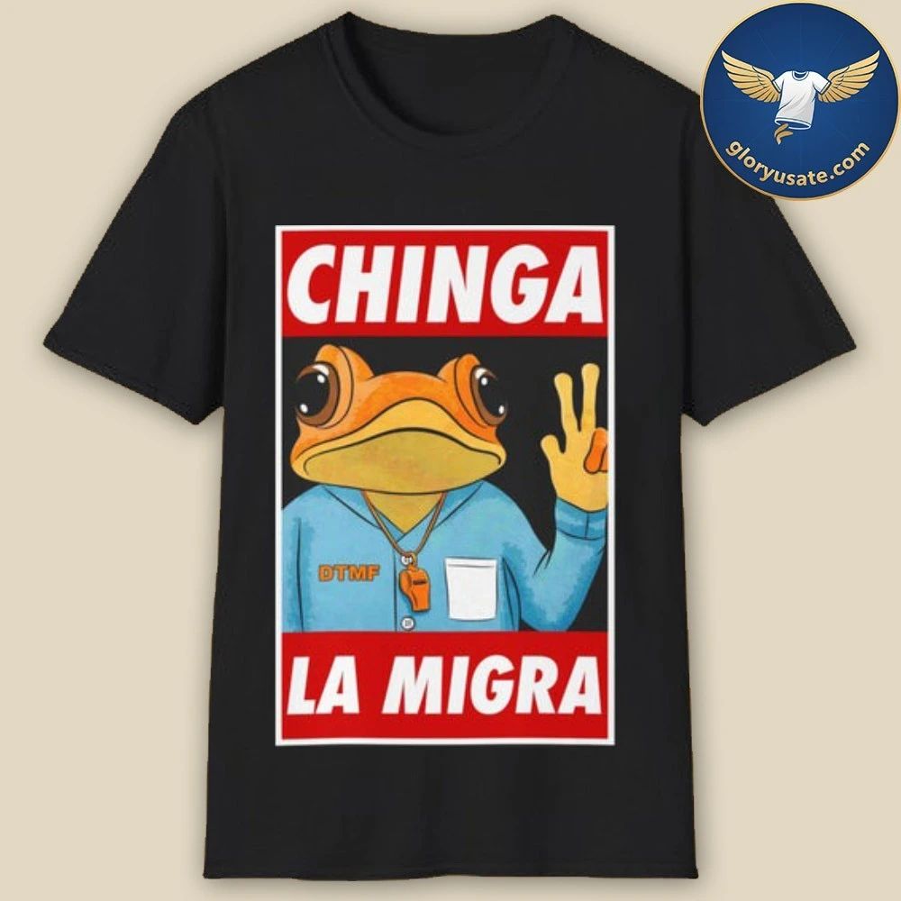 Sapo Concho Chinga La Migra Poster Boxy Shirt