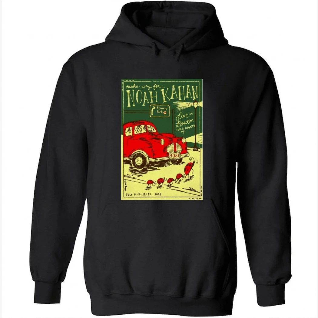 July 9 2026 Noah Kahan Fenway Park Poster TOUR Shirt
