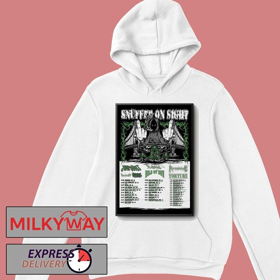 SNUFFED ON SIGHT Spring 2026 Shows Poster shirt