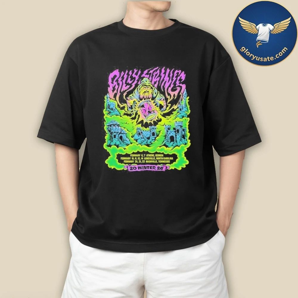 Billy Strings Winter 2026 Hoodie With Dates Shirt