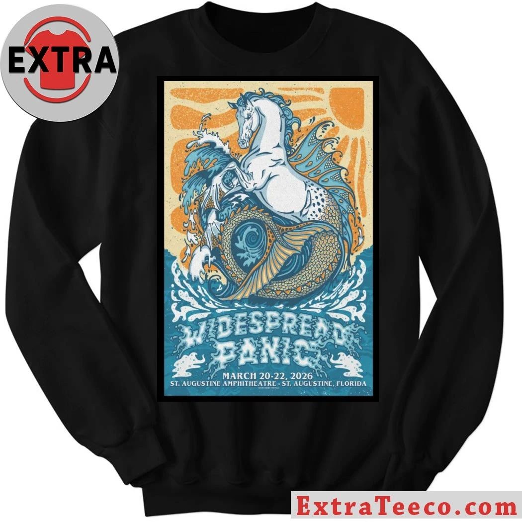 Widespread Panic at the St Augustine Amphitheatre in St Augustine, FL Mar 20-22, 2026 Poster Shirt