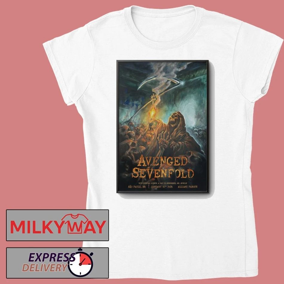A7X São Paulo Brazil January 31 2026 Poster shirt