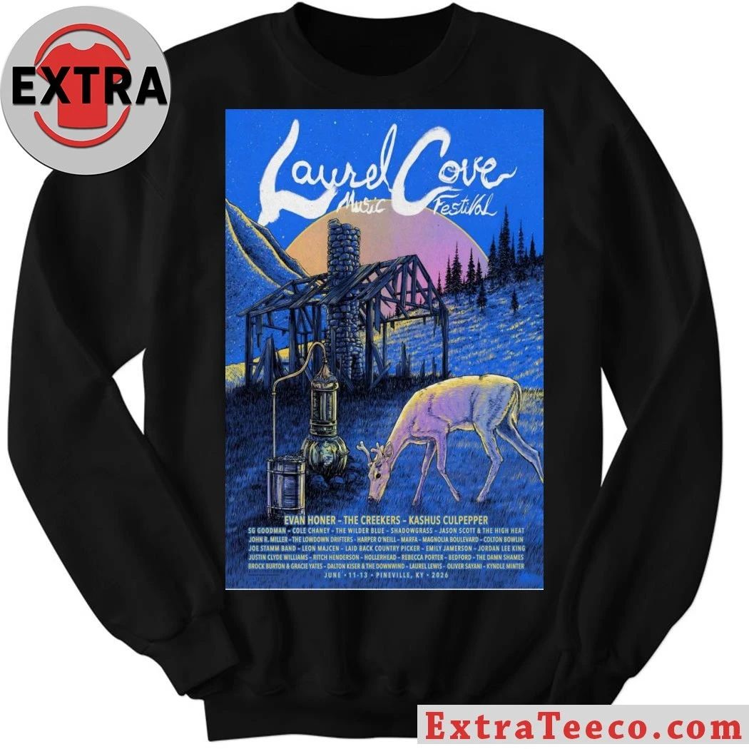 Laurel Cove Music Festival June 11-13 2026 Pineville KY Poster Shirt