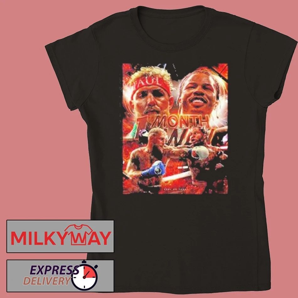 Jake Paul vs Gervonta Davis 1 Month Away Shirt