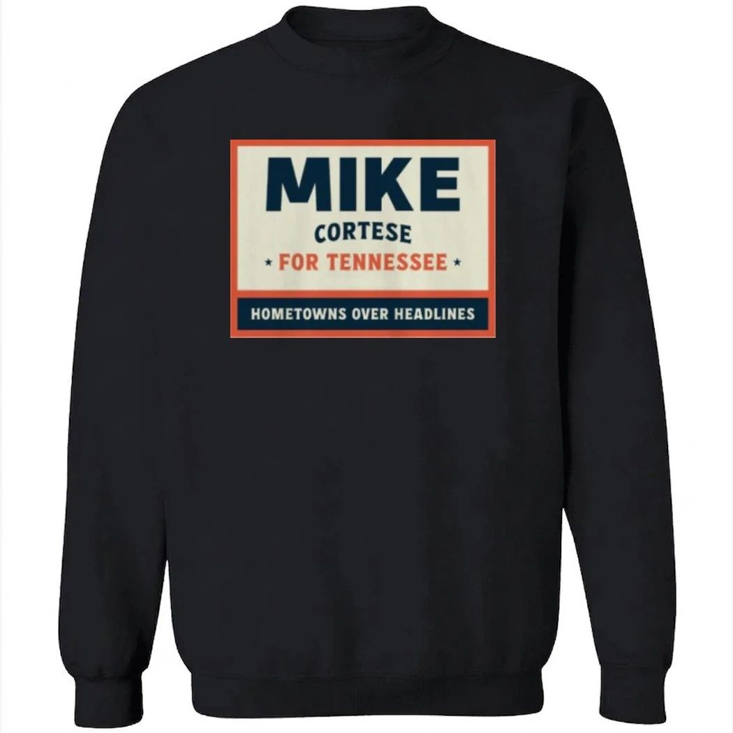 Mike Cortese For Tennessee Hometowns Over Headlines Heavy Cotton Shirt