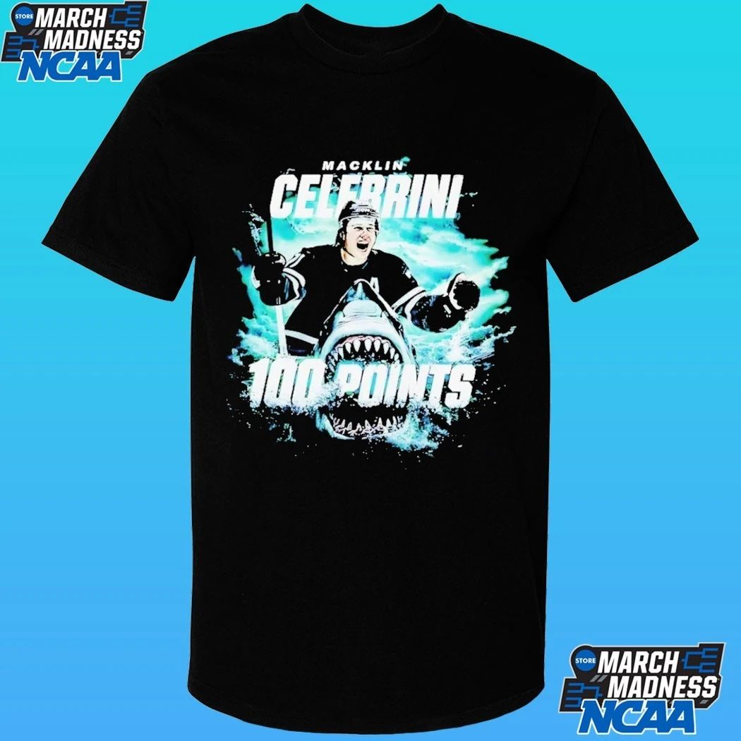 Macklin Celebrini San Jose Sharks 100 Points Shirt