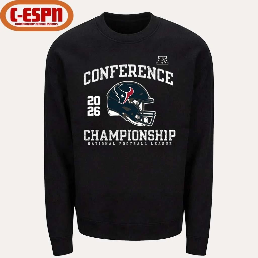 Houston Texans 2026 AFC Conference Championship Helmet T-Shirt