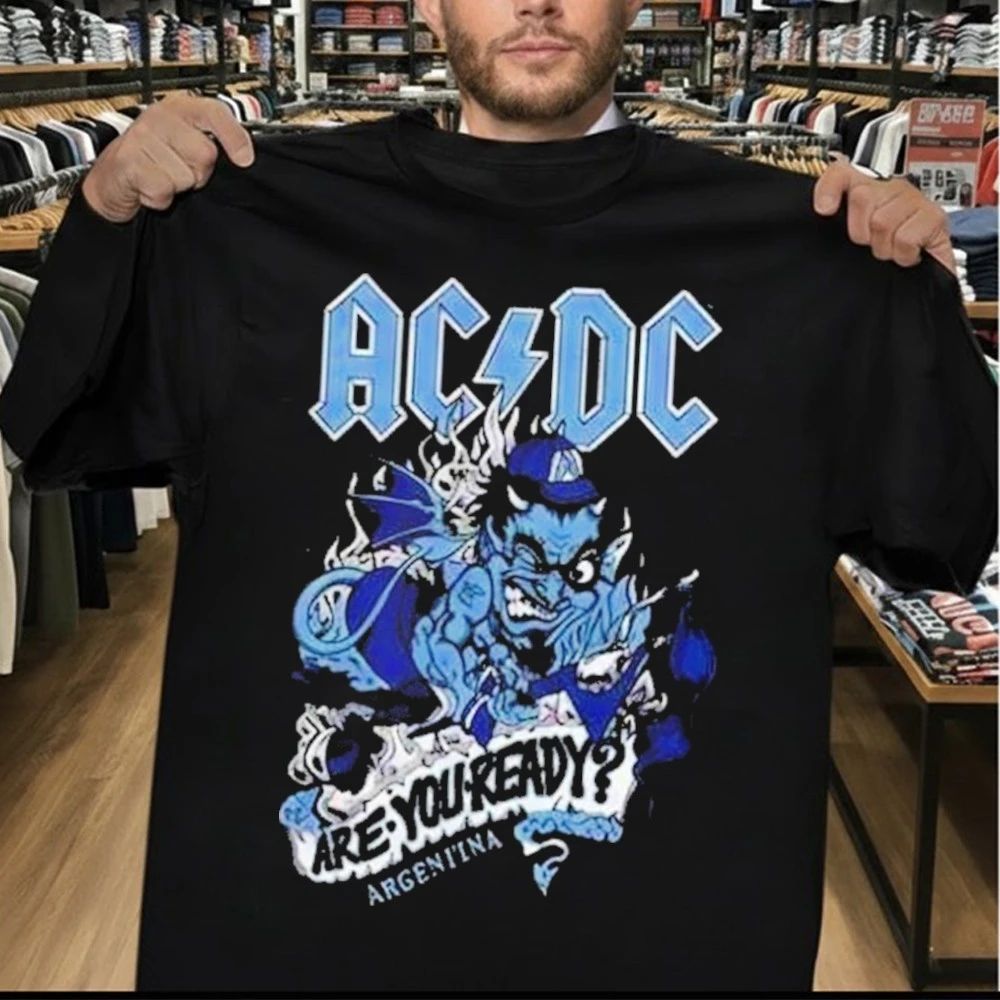 ACDC Pwr Up Tour 2026 High Voltage Pop Up Merch Tee At Buenos Aires Argentina On March 22 to 31 2026 Shirt