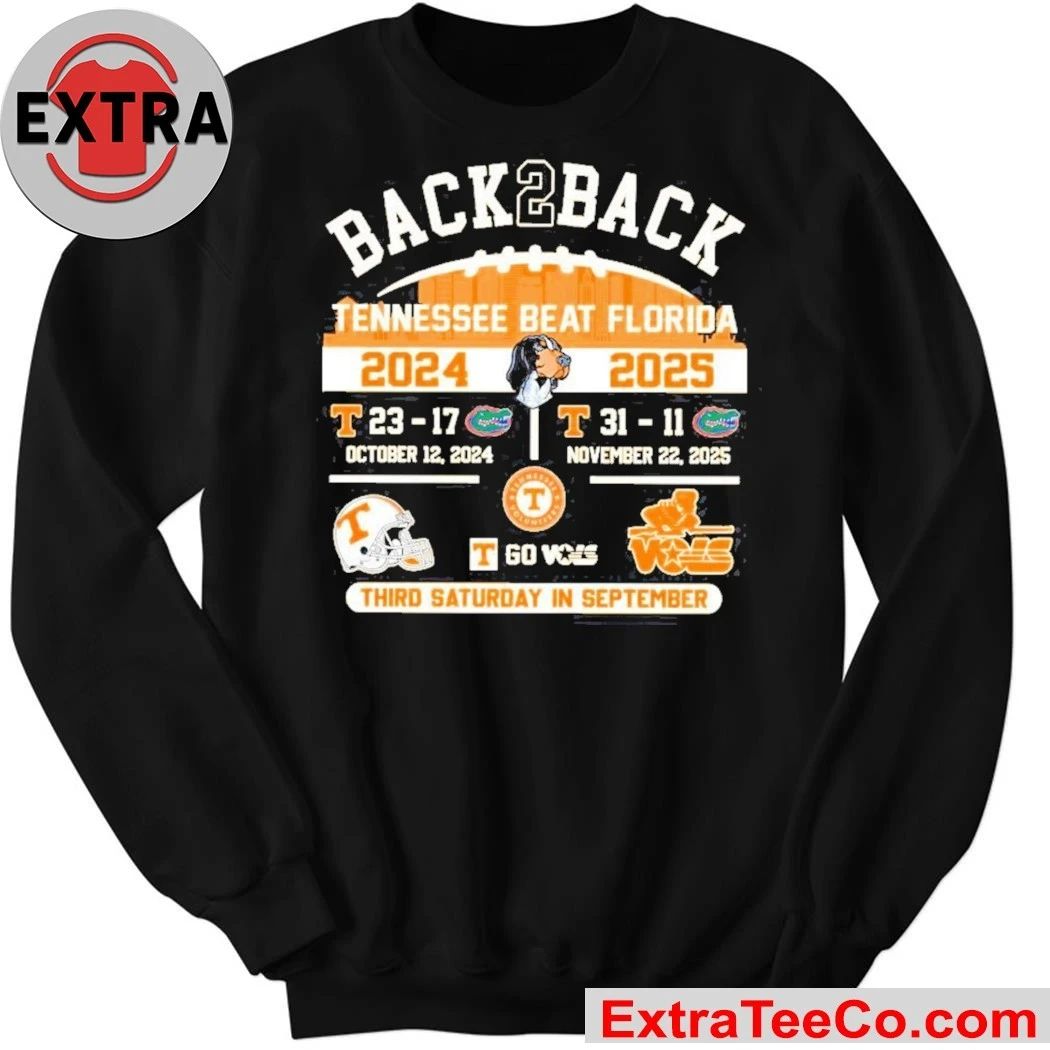 Celebrating Tennessee’s back-to-back victory over Florida in the 2024 and 2025 college football seasons Shirt