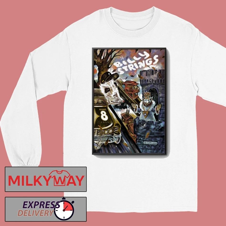 Billy Strings November 8 2025 Pittsburgh, PA Poster shirt