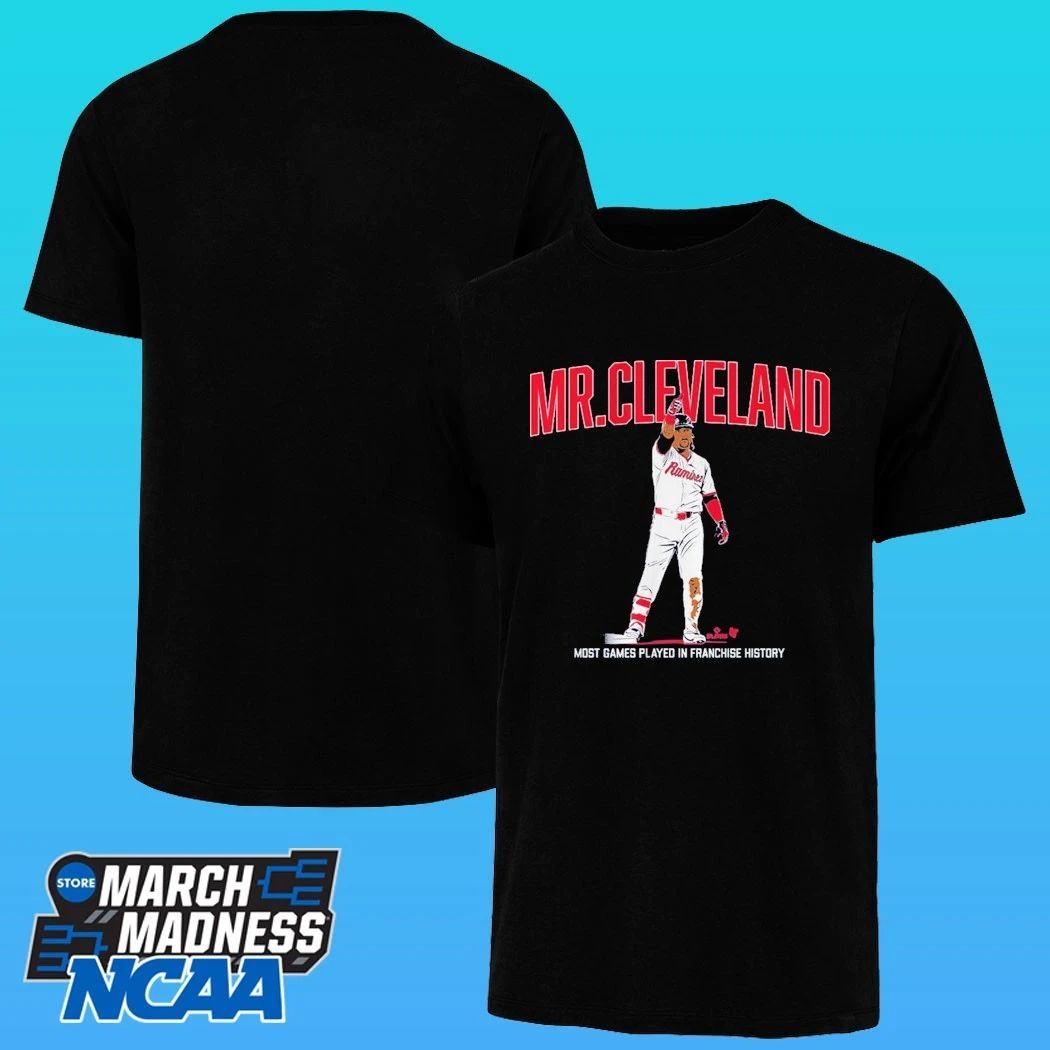 Jose Ramirez Mr. Cleveland Most Games Played In Franchise History Shirt