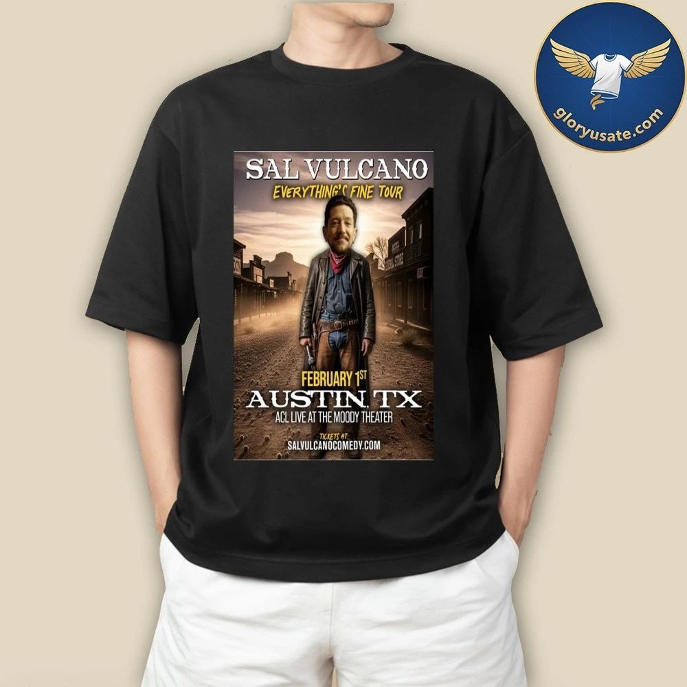 Sal Vulcano Austin, TX February 1 2026 Concert Poster Shirt