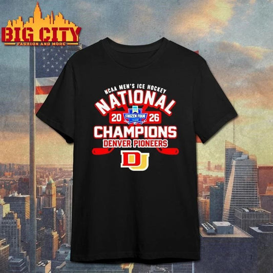 Frozen Four Mens Ice Hockey National Champions 2026 Denver Pioneers Shirt