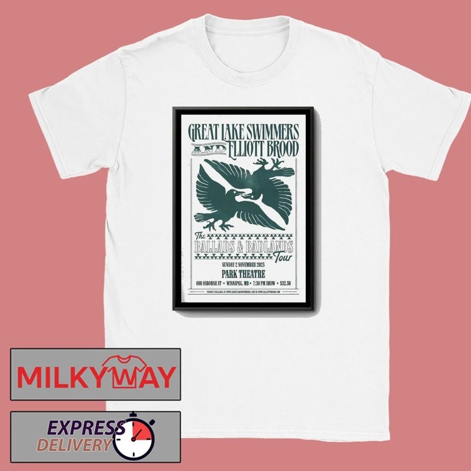 Great Lake Swimmers Winnipeg, MB, Canada Nov 02 2025 Poster shirt