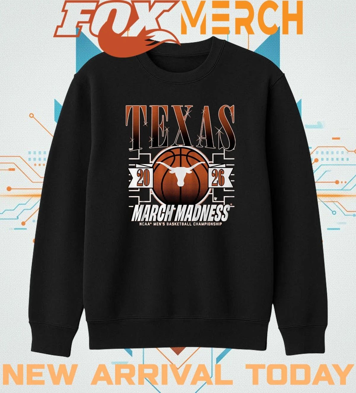Texas Longhorns Men’s Basketball 2026 March Madness t-shirt