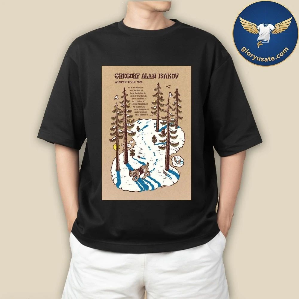 Gregory Alan Isakov Winter Tour 2026 Poster Shirt