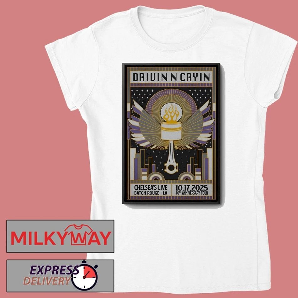 Drivin N Cryin 10.17.2025 Baton Rouge LA Poster shirt