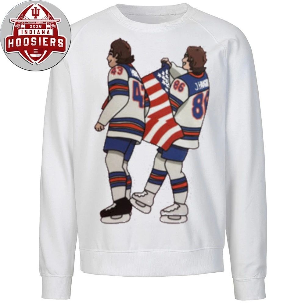 Jack and Quinn Hughes USA Flag T-Shirt