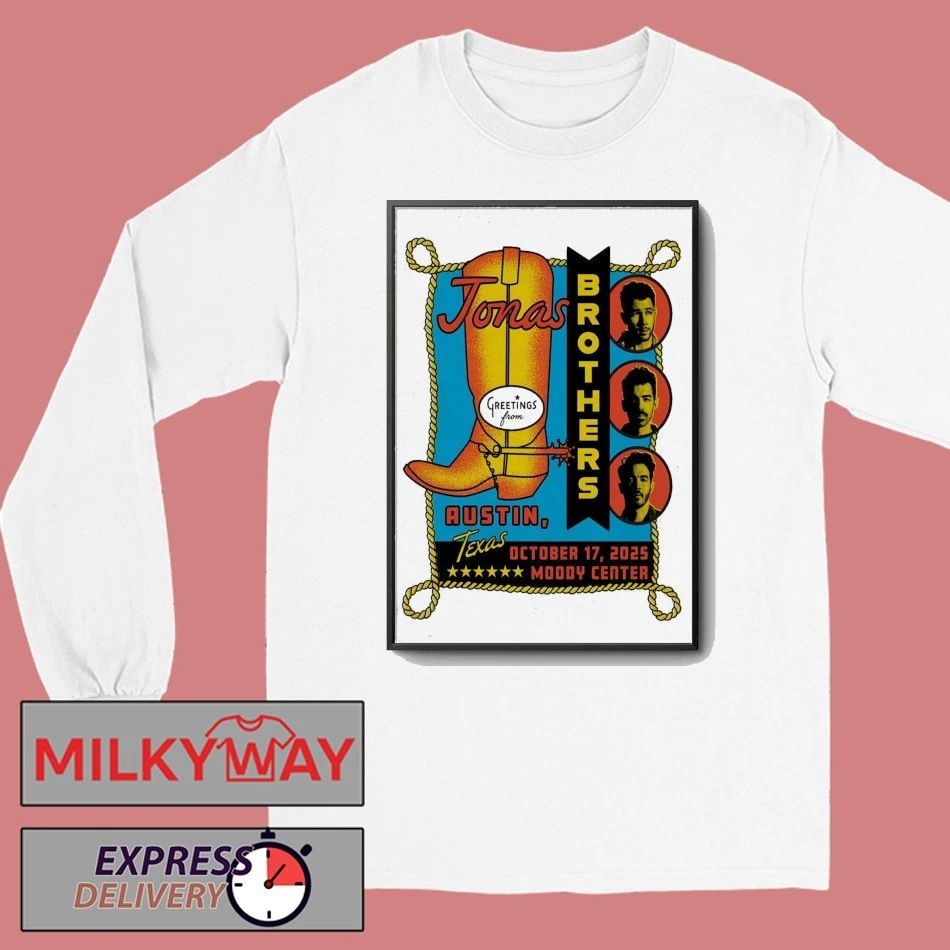 Jonas Brothers Moody Center In Austin TX October 17 2025 Poster shirt