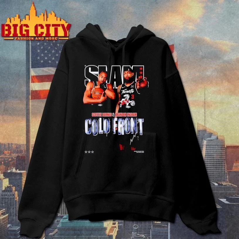 SLAM 260 Scottie Barnes And Brandon Ingram Cold Front Magazine Cover Retro Shirt