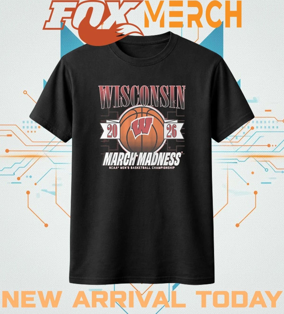 Wisconsin Badgers Men’s Basketball 2026 March Madness t-shirt