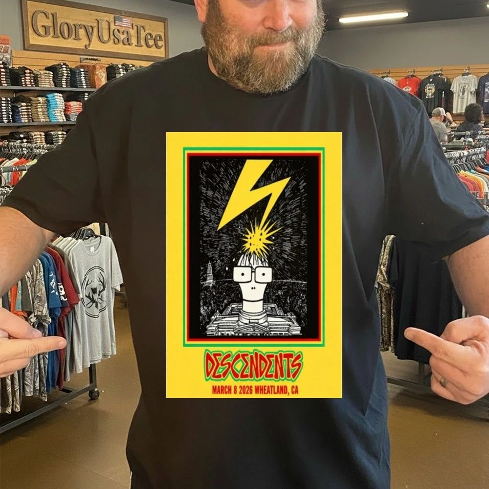 Descendents March 8 2026 Wheatland, CA Concert Poster Shirt