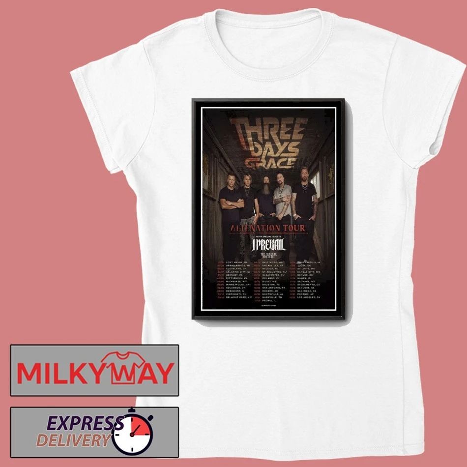 Three Days Grace Alienation Tour 2026 Poster shirt
