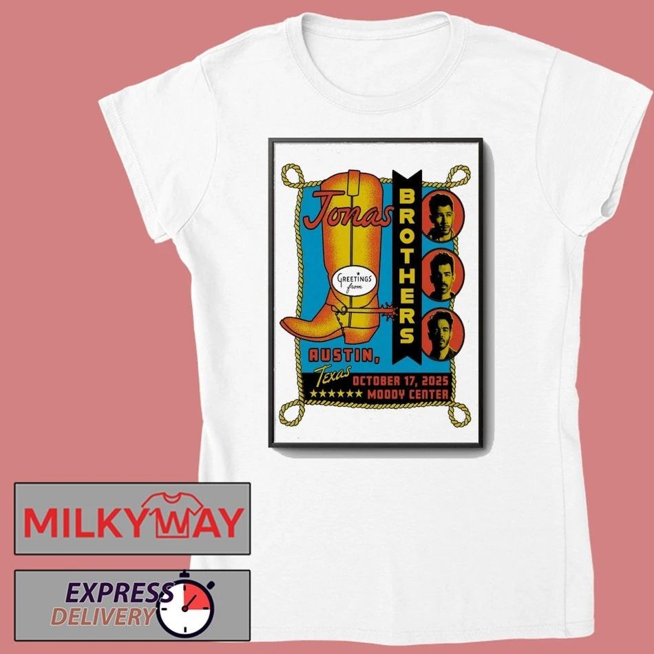 Jonas Brothers Moody Center In Austin TX October 17 2025 Poster shirt