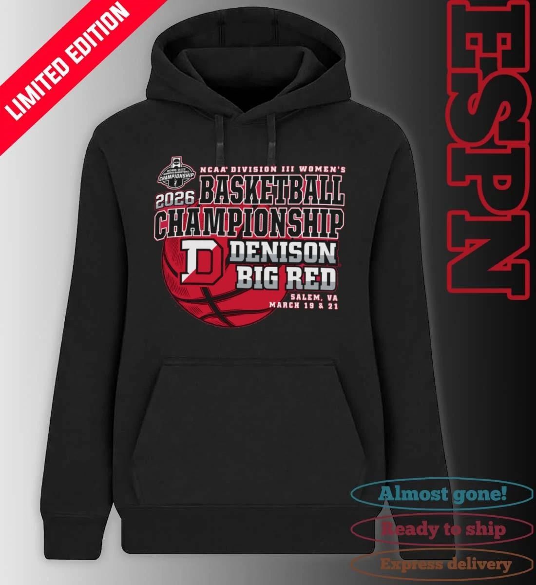 Denison Big Red 2026 NCAA DIII Women’s Basketball Championship Shirt