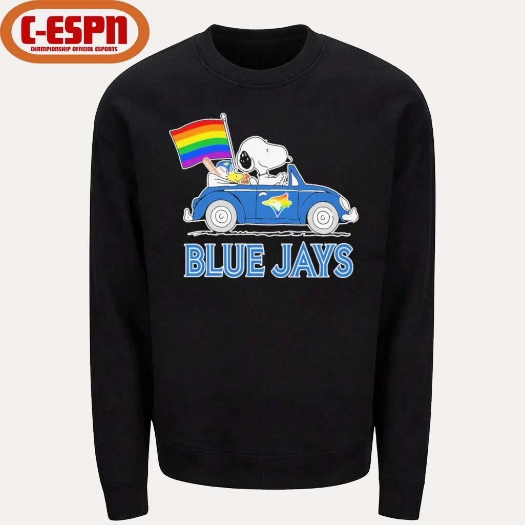 The Peanuts Driving Car X Toronto Blue Jays Pride Month Shirt