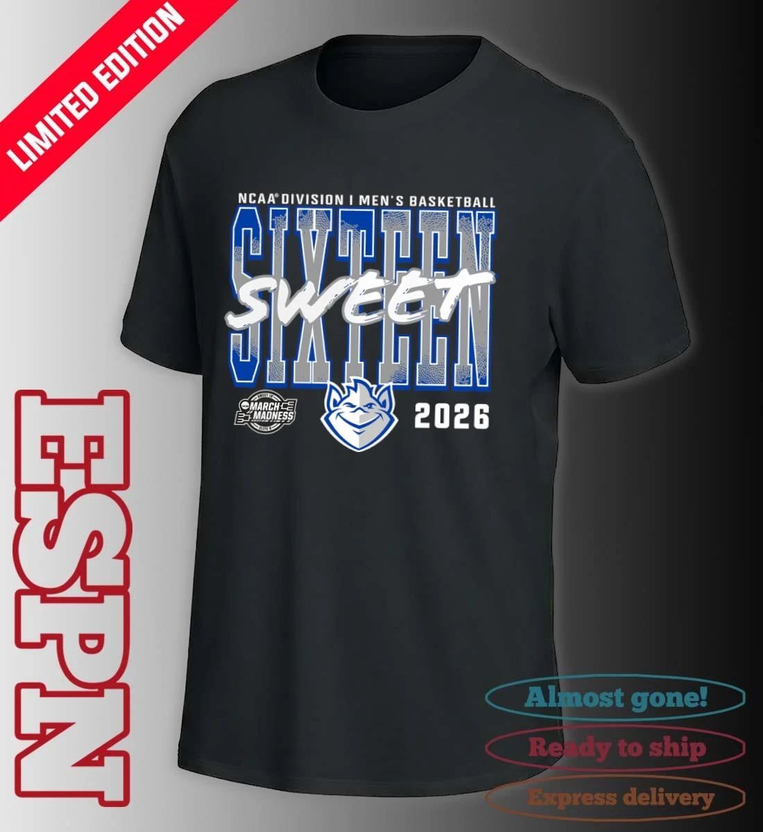 Saint Louis Billikens 2026 NCAA Men’s Basketball Tournament March Madness Sweet 16 T-Shirt