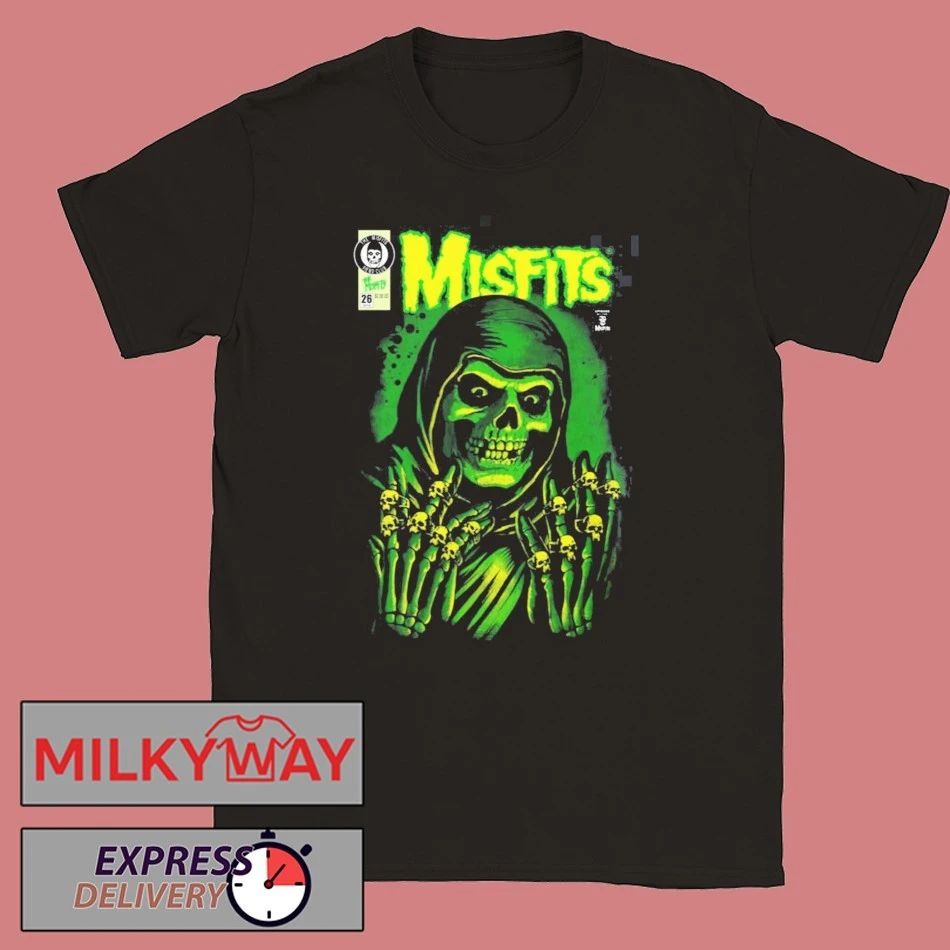 Misfits X Yesterdays WonderCon Anaheim 2026 Exclusives Emerald Hell Crimson Ghost Reaper T-Shirt