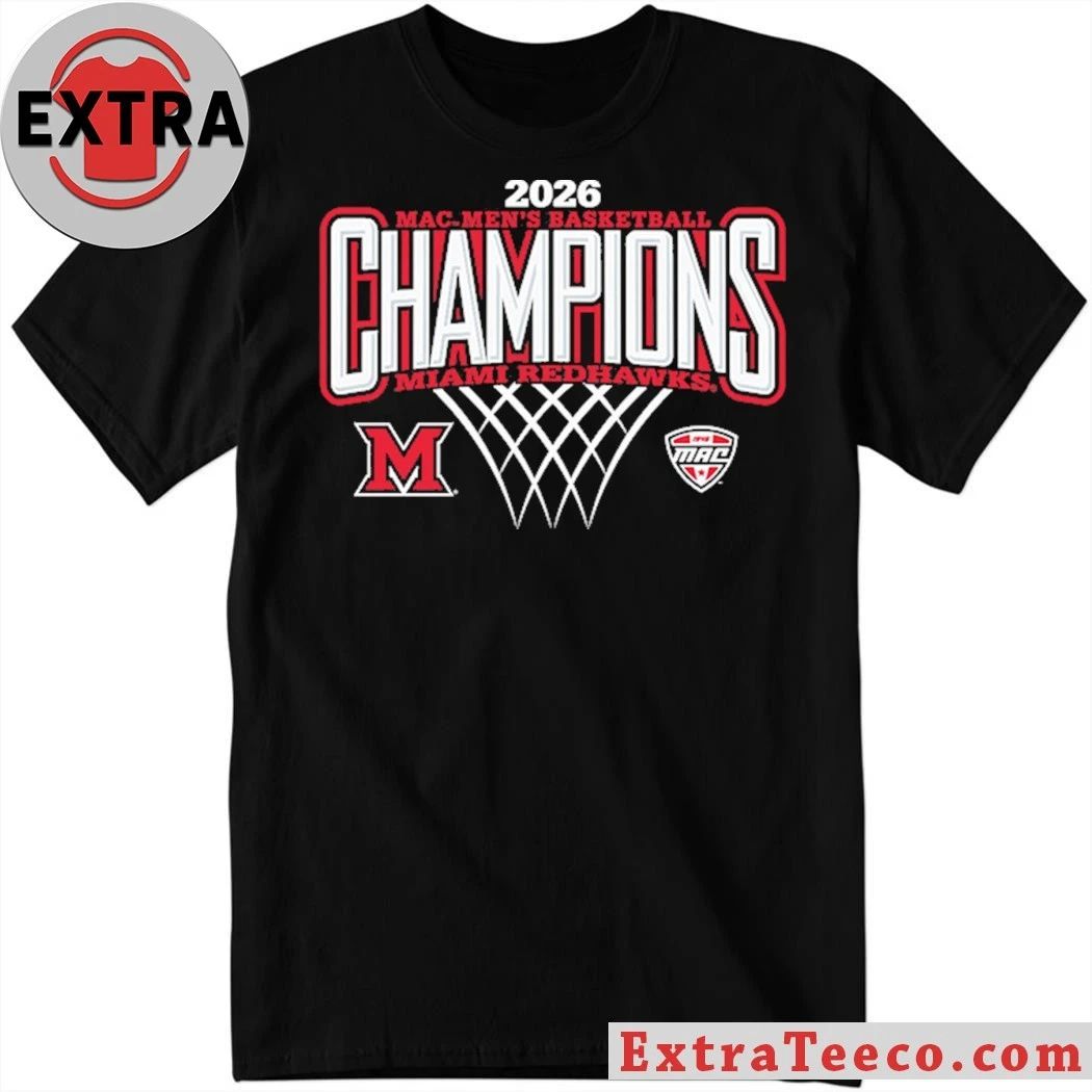 2026 Mac Men’s Basketball Champions Miami Redhawks Logo Shirt