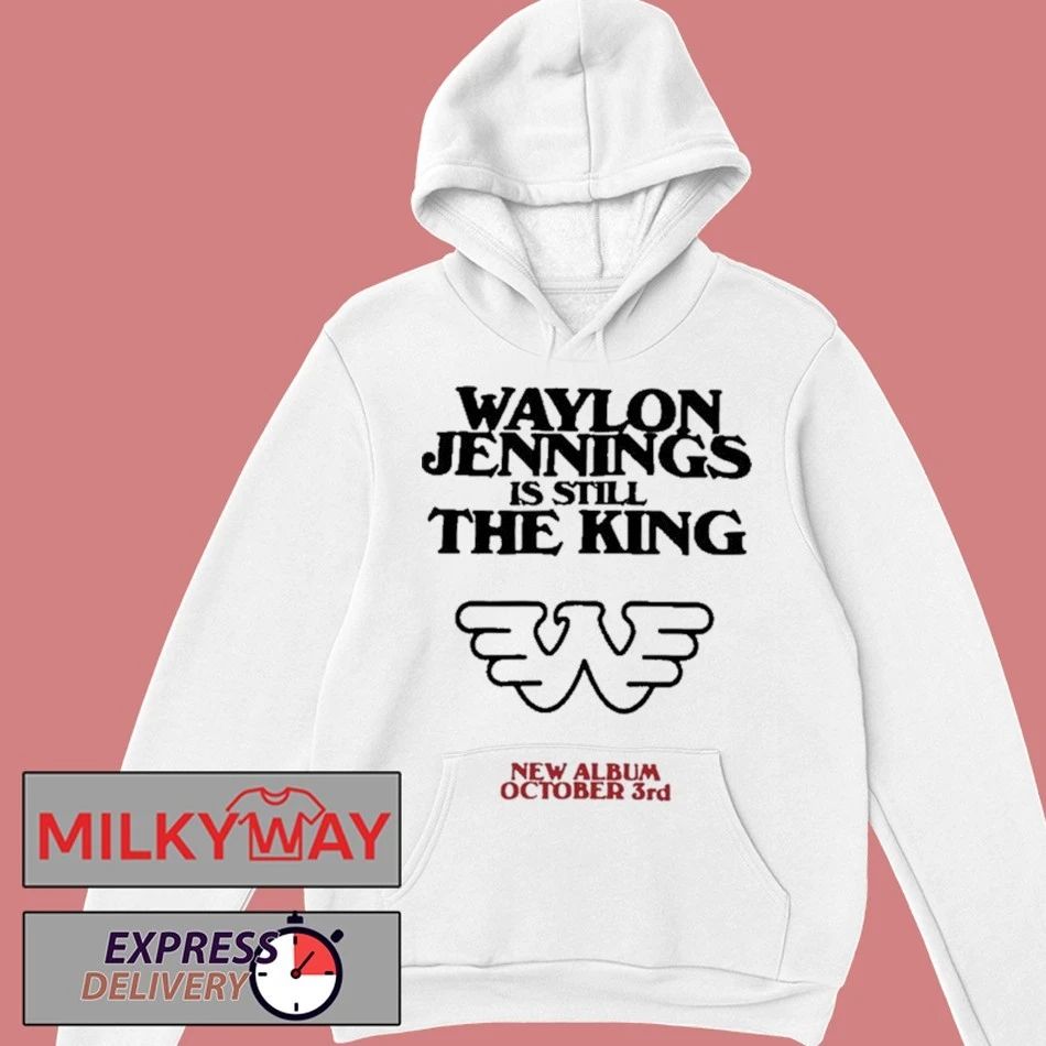 Waylon Jennings White Waylon is Still the King Shirt