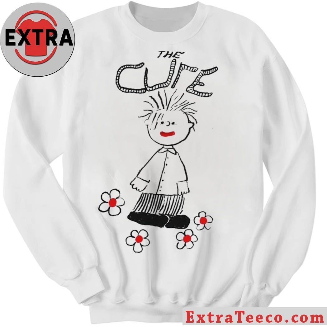 T-shirt printed with artistic designs from the famous rock band The Cure