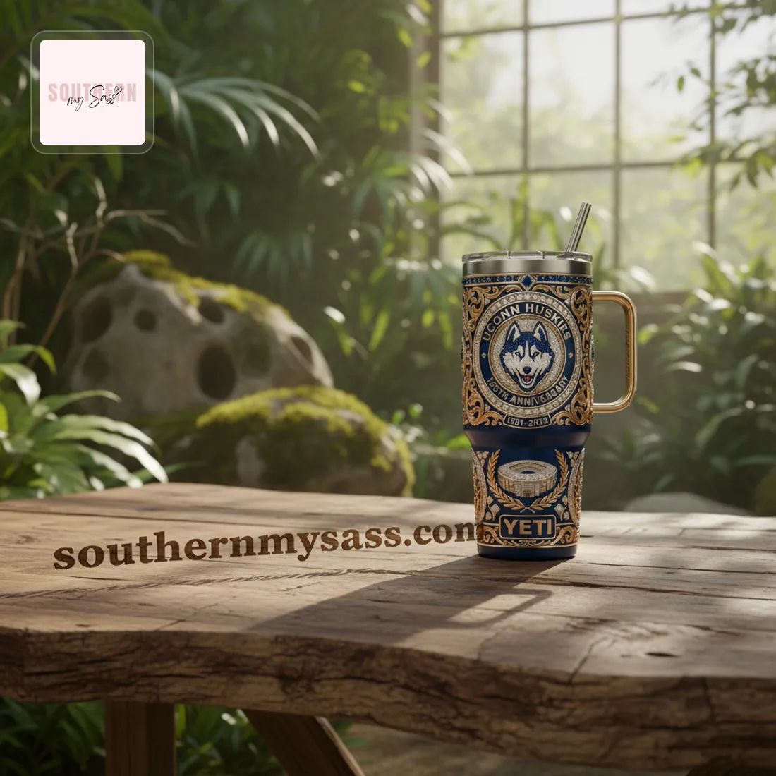 UCONN Huskies 125th Anniversary Luxury YETI Tumbler