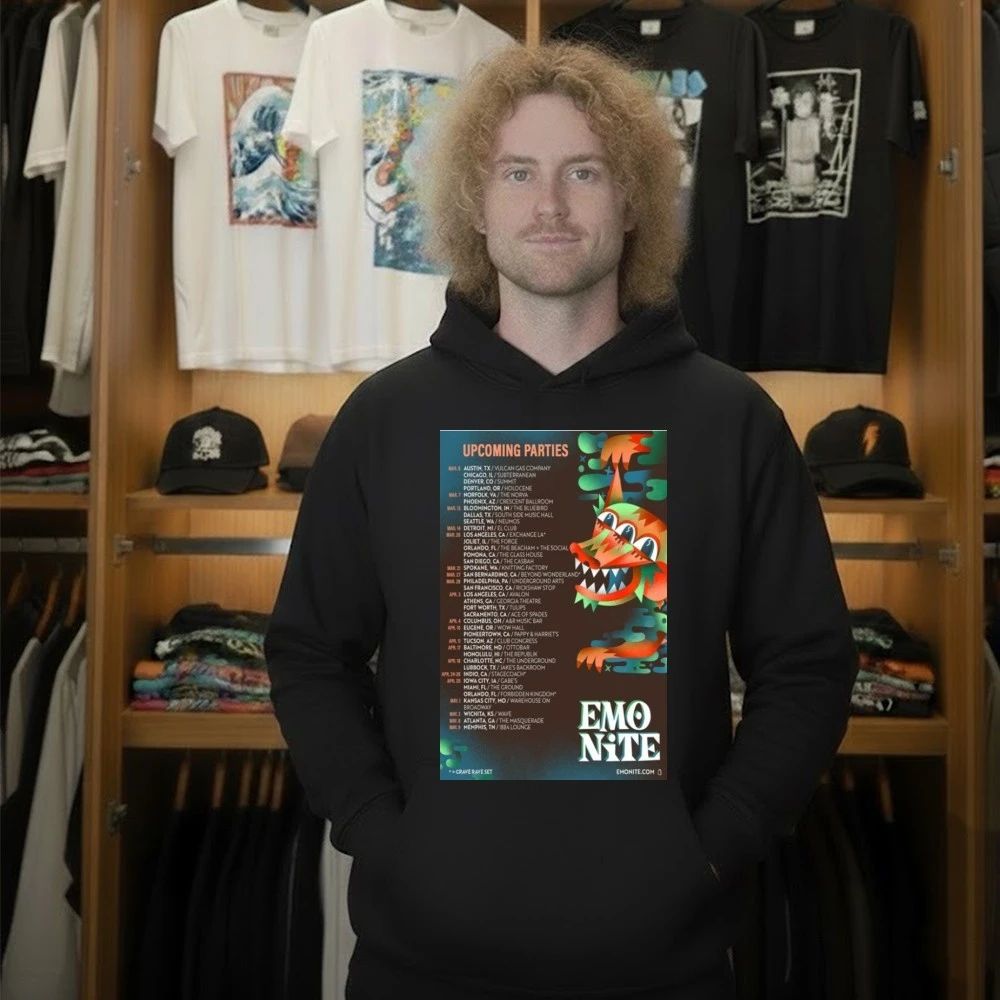 Emo Nite Upcoming Parties Tour 2026 Poster Shirt