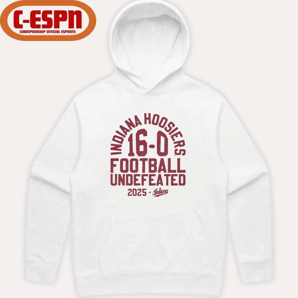 2025 Indiana Football Undefeated 16-0 Shirt